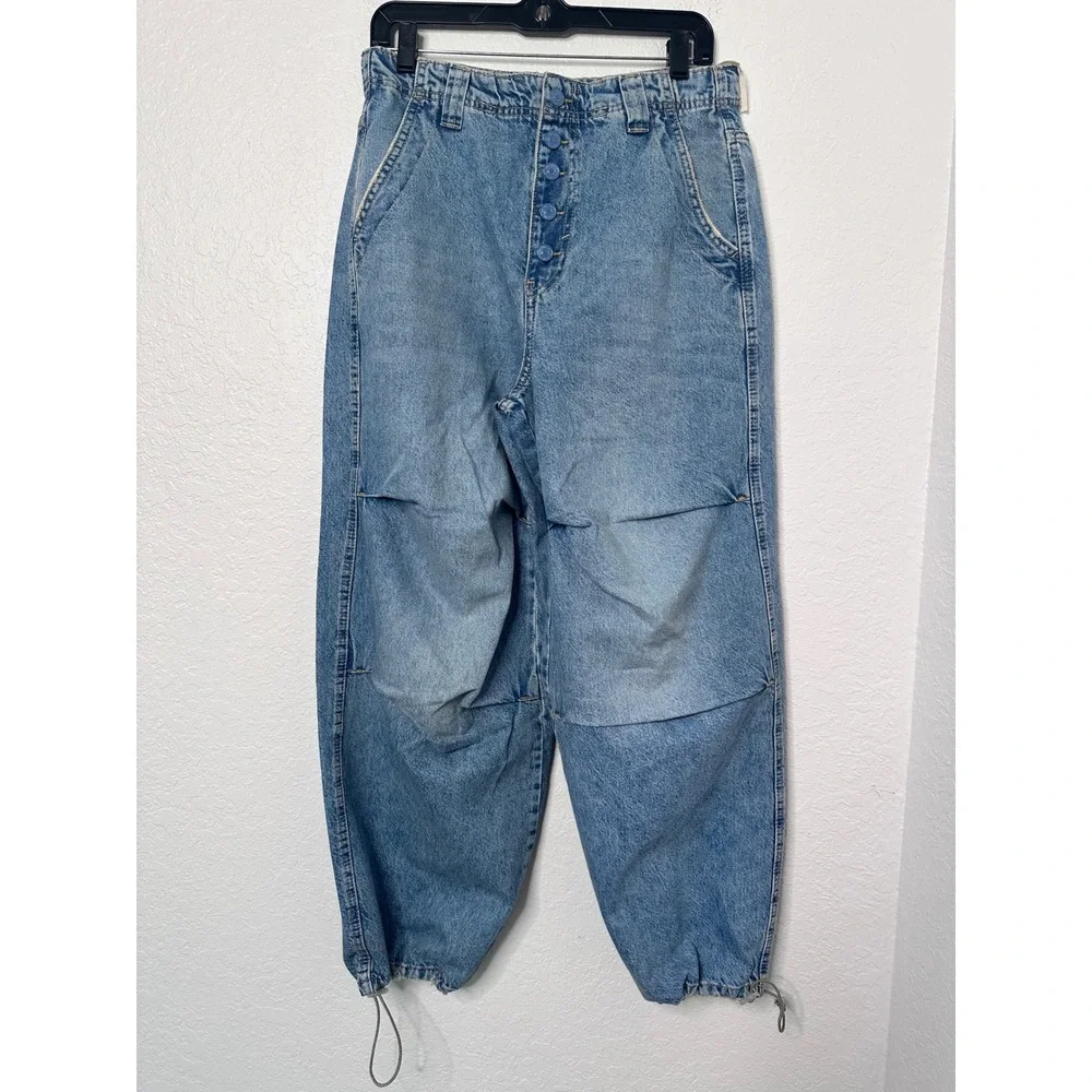 NWT‎ Free People We The Free Eden Slouchy Wide Leg Jeans  $148